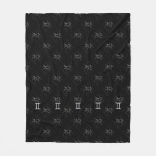 Chrome wie Gemini Zodiac Sign auf Hevelius Fleecedecke