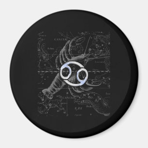 Chrome wie Krebs Zodiac-Zeichen auf Hevelius Magnet