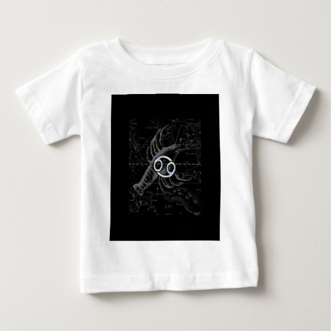 Chrome wie Krebszeichen auf der Gravur von Heveliu Baby T-shirt (Vorderseite)