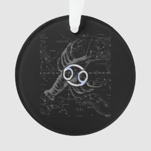 Chrome wie Krebszeichen auf der Gravur von Heveliu Ornament
