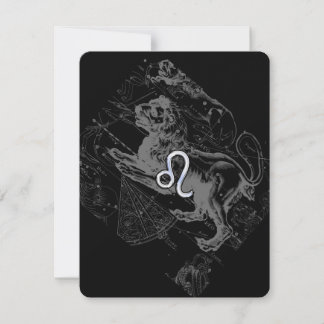 Chrome wie Leo Zodiac Constellation Map Hevelius