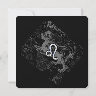 Chrome wie Leo Zodiac Constellation Map Hevelius