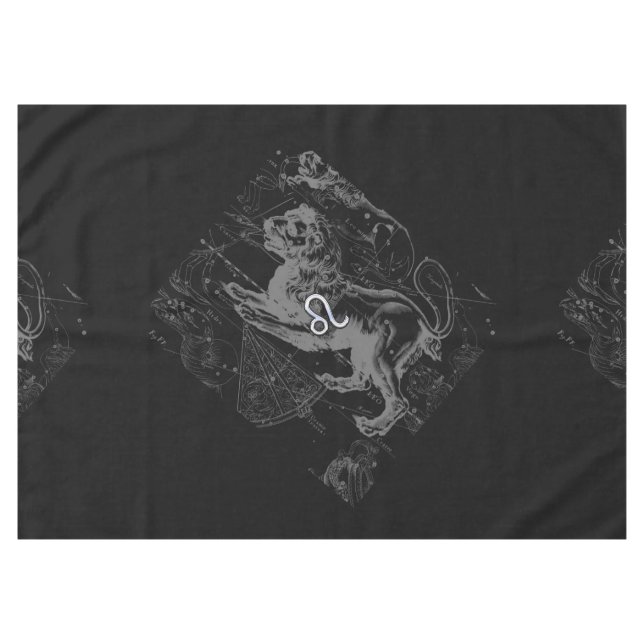 Chrome wie Leo Zodiac Sign auf Hevelius Tischdecke (Vorderseite (Horizontal))