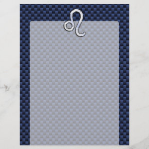 Chrome wie Leo Zodiac Sign Blue Carbon Fibre