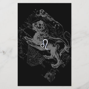 Chrome wie Leo Zodiac Sternbildkarte Hevelius Flyer