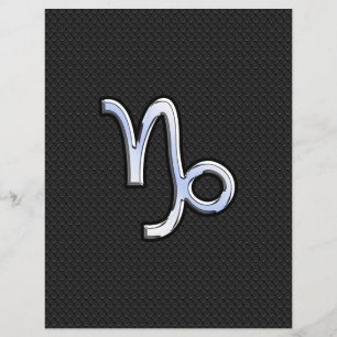 Chrome wie Steinbock-Sternzeichen im Schlangenstil Flyer