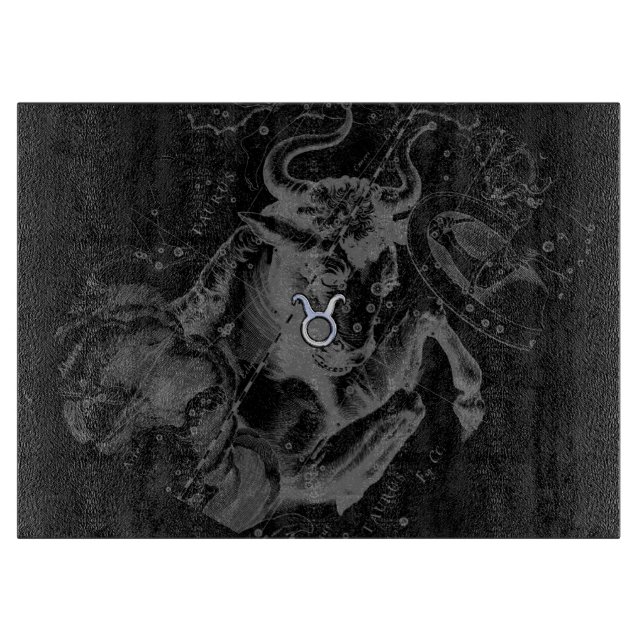 Chrome wie Taurus-Zeichen auf Hevelius Schneidebrett (Vorderseite)