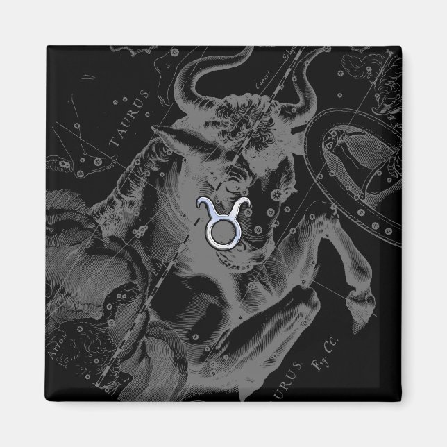 Chrome wie Taurus Zodiac auf Hevelius Black Magnet (Vorne)