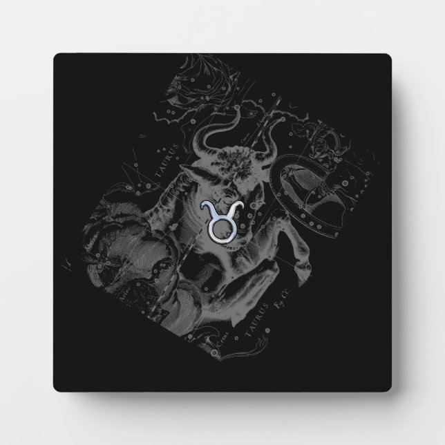 Chrome wie Taurus Zodiac-Zeichen auf Hevelius Fotoplatte (Vorderseite)