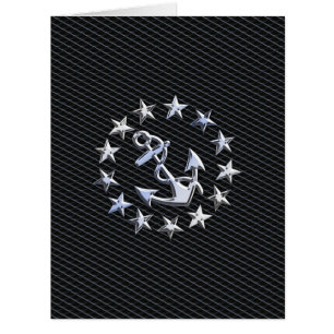 Chrome Yacht Marineflagge auf Auto-Kühlergrill-Dru