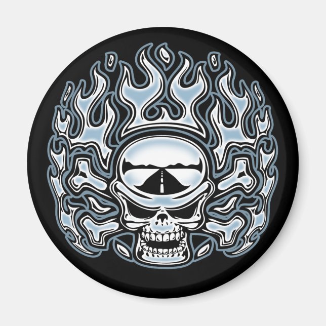 Chromeboy Crossbones Magnet (Vorne)