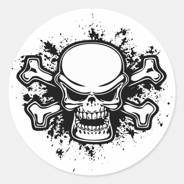 Chromeboy - Platsch Runder Aufkleber (Vorderseite)