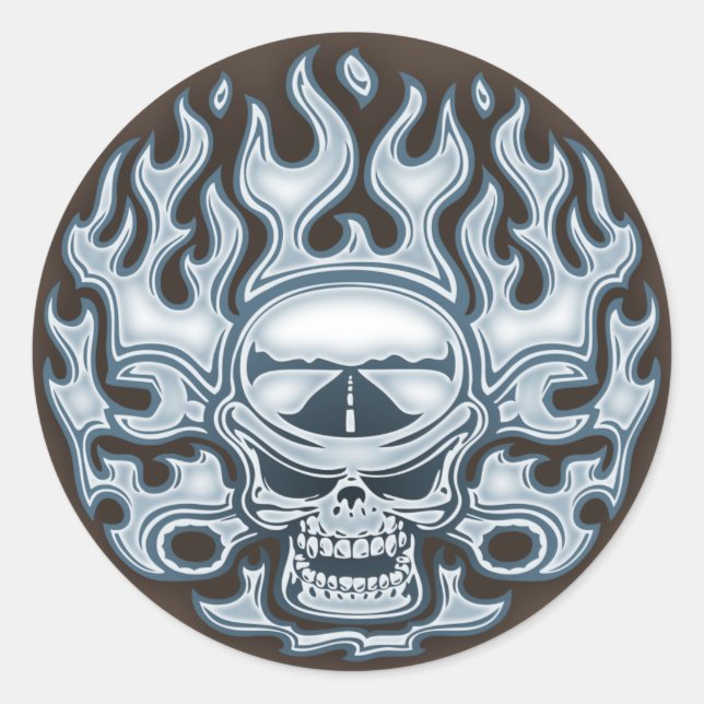 Chromeboy - WF Runder Aufkleber (Vorderseite)