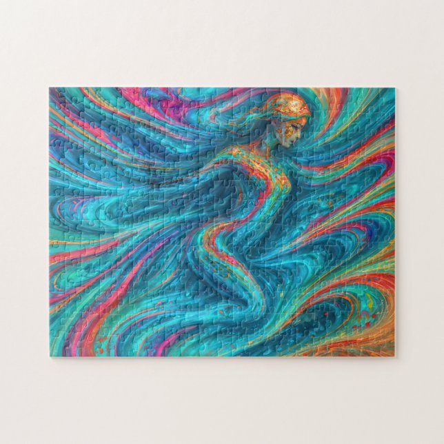 "Chromisca" - Fluid Enchantress Portrait (Horizontal)