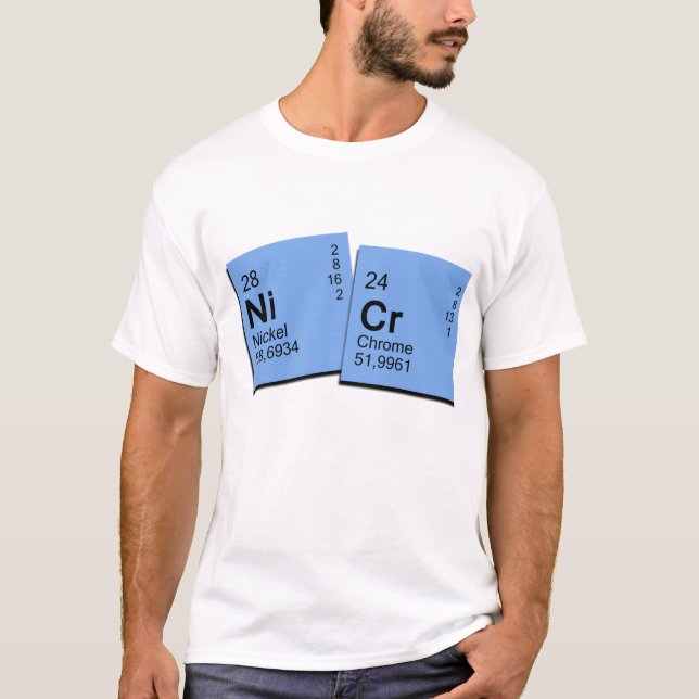 Chromnickel für Weißgrundstoffe T-Shirt (Vorderseite)