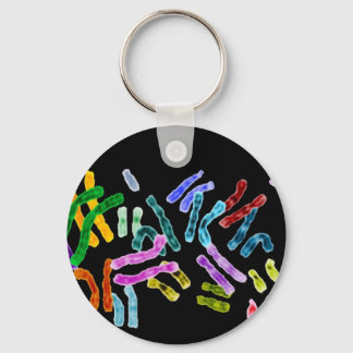 Chromosomenschwarzer Hintergrund Schlüsselanhänger