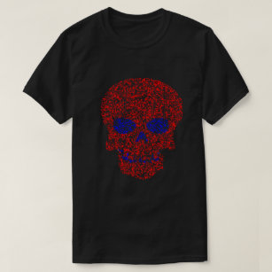 Chromostereopsis Skull visuelle Illusion T - Shirt