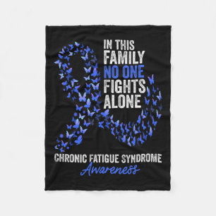 Chronic Fatigue Syndrome Awareness Month Blue Ribb Fleecedecke