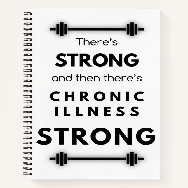 Chronic Illness Strong Notebook Notizbuch (Vorderseite)