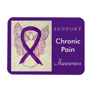 Chronic Pain Awareness Ribbon Angel Custom Magnet