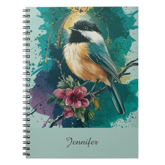 Chroniken der Chickadee - Aquamarin Notizblock (Vorderseite)