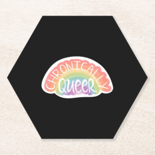 Chronisch Queer Aufkleber Untersetzer