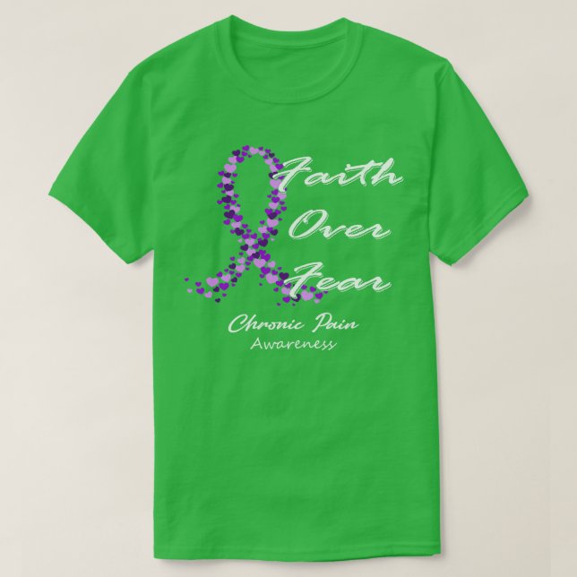 Chronische Schmerzen Bewusstsein Glauben über Angs T-Shirt (Design vorne)