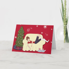 Chronische Weihnachtskarte Feiertagskarte