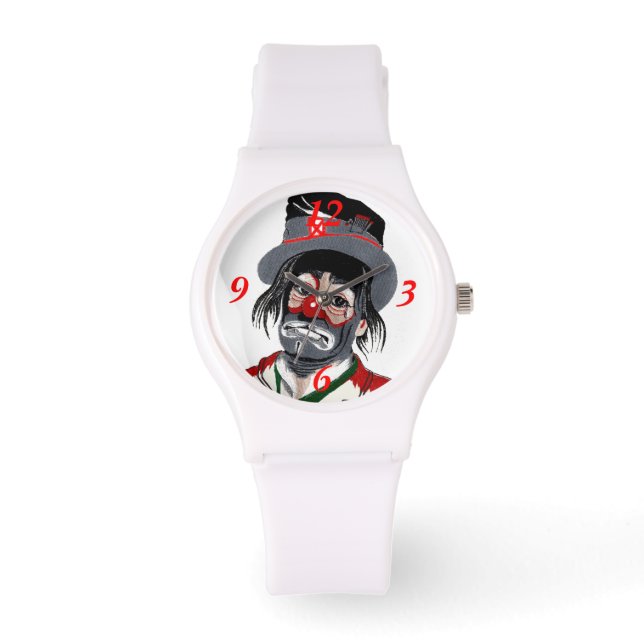 Chronischer Clown Armbanduhr (Vorderseite)