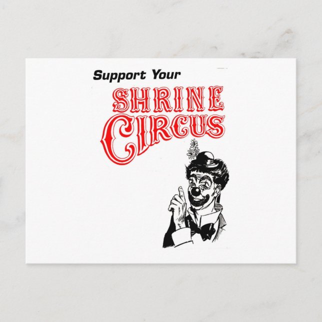 Chronischer Clown Postkarte (Vorderseite)