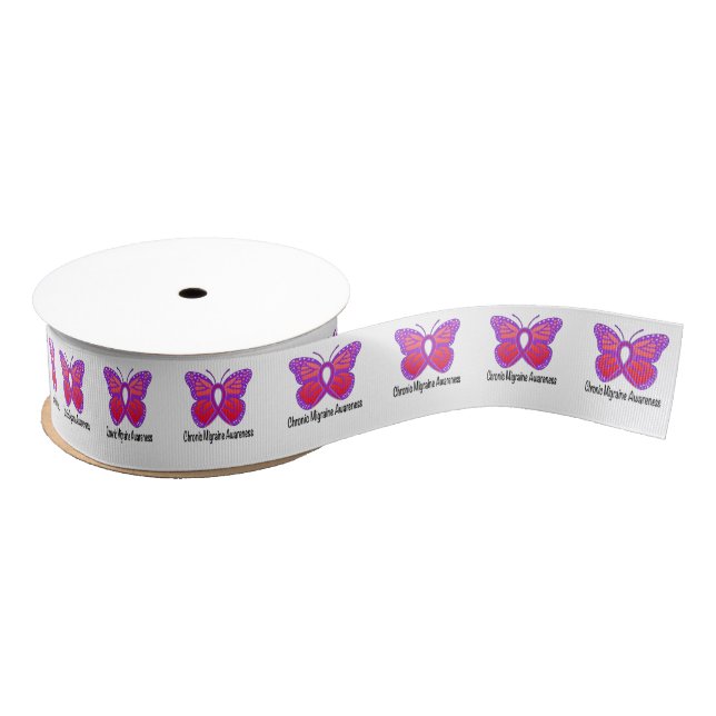 Chronischer Migräne-Bewusstseins-Schmetterling Ripsband (Spule)