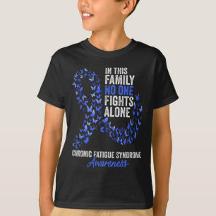 Chronisches Fatigue-Syndrom Bewusstseinsmonat Blau T-Shirt