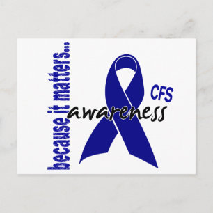 Chronisches Fatigue Syndrome Awareness Postkarte