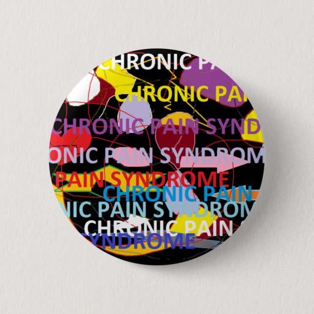Chronisches Schmerz-Syndrom Button (Vorderseite)