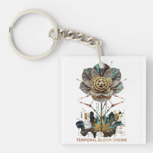 Chrono-Flora: Die mechanische Seele der Natur Schlüsselanhänger