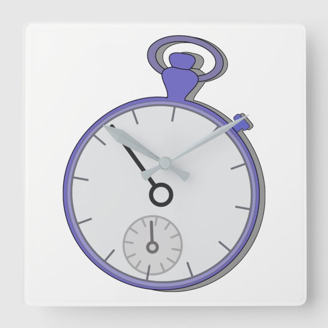 Chrono Quadratische Wanduhr (Vorderseite)