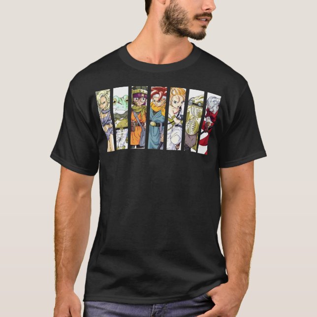 Chrono Trigger Hauptcharaktere T-Shirt (Vorderseite)