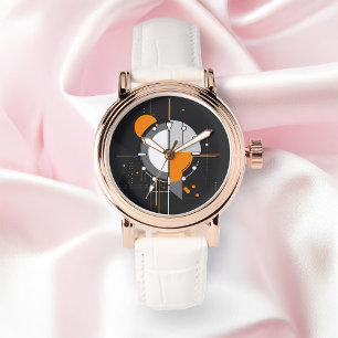 ChronoCore Abstrakte Minimalistisch Tech Geometry Armbanduhr