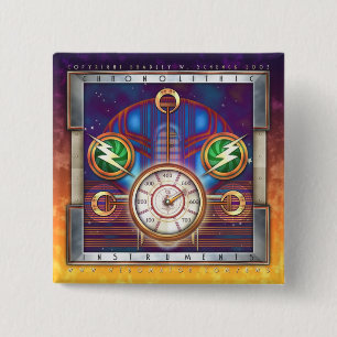 Chronolithic Instrument-quadratischer Knopf Button