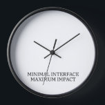 Chronological Sync | Minimal Interface Technical Uhr<br><div class="desc">Monitor your execution blocks. This wall-mounted timepiece removes visual clutter,  focusing on high-contrast serif typography to synchronize your studio’s operational time.</div>
