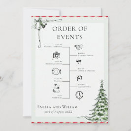 Chronologie du Mariage de Noël Ordre du jour Carte