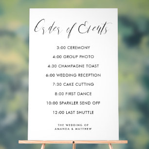 Chronologie Mariage de l'ordre de calligraphie des