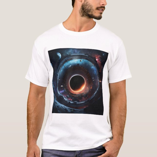"ChronoShift: Gravitationsballett im Abgrund" T-Shirt (Vorderseite)