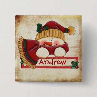 Chrtimstas Strumpf-Aufkleberknopf Button