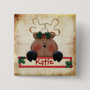 Chrtimstas Strumpf-Aufkleberknopf Button