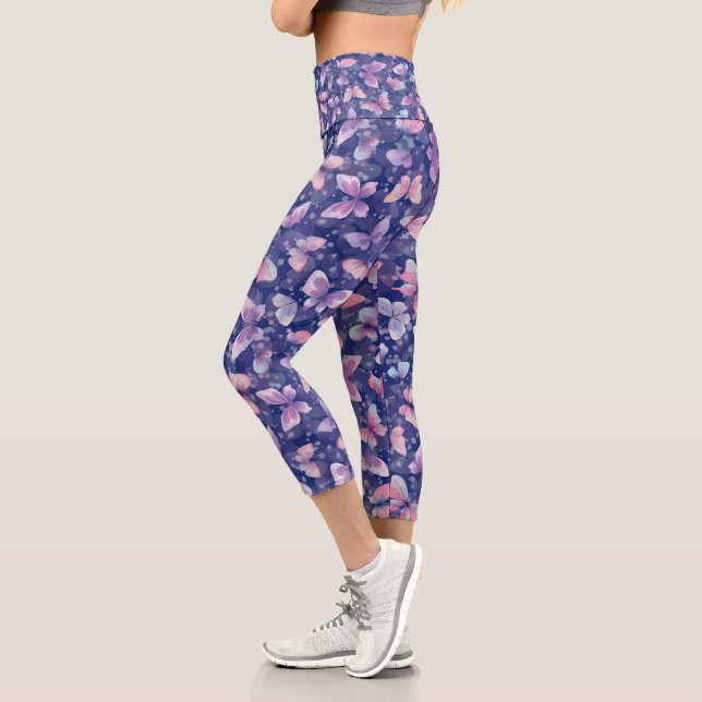 Chrysalis Yoga Hose nahtloses Schmetterlingsmuster (Links)