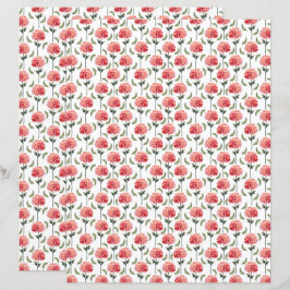 Chrysanthemas Scrapbook Paper