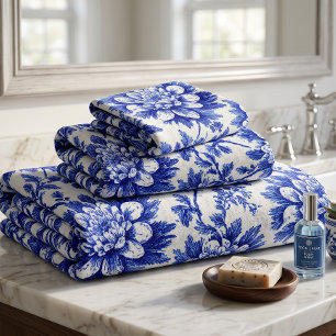 Chrysanthème bleu et blanc Décoration de campagne 