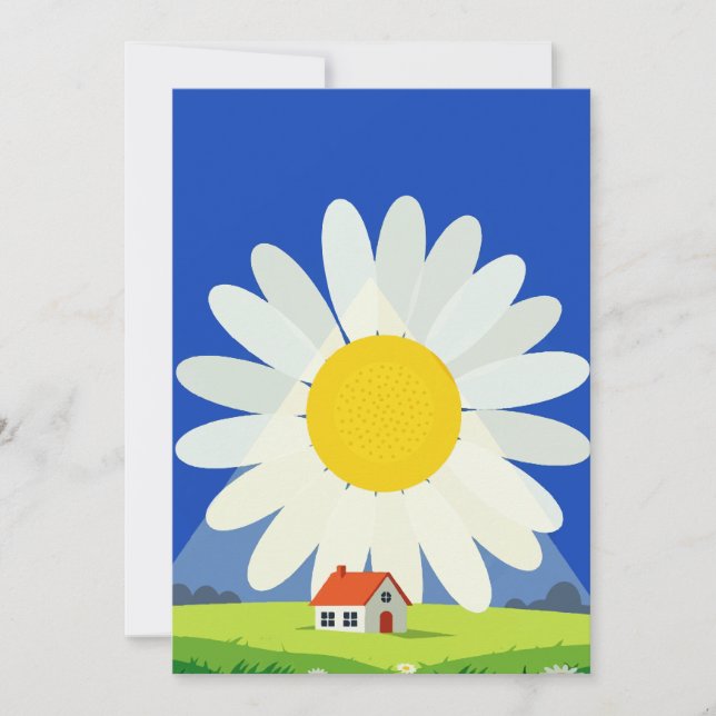 Chrysantheme Einladung (Vorderseite)