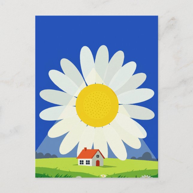 Chrysantheme Feiertagspostkarte (Vorderseite)